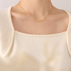 DARLING Script Pendant Necklace