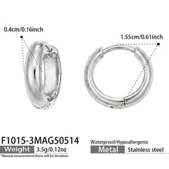 Polished Round Hoop Earring Collection