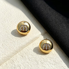 Camille Minimalist Sphere Stud Earrings