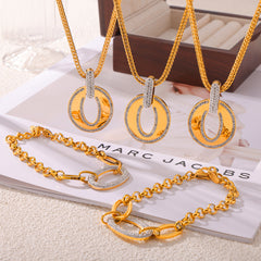 Sparkling Oval Necklace or Bracelet