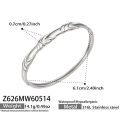 Gold-Tone Textured Sculptural Bangle Designs