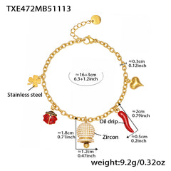 Bell and Charm Necklace or Bracelet