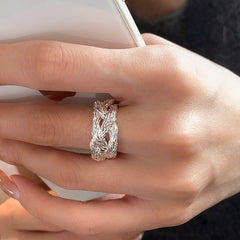 Daphne Vintage-Inspired Twisted Adjustable Ring