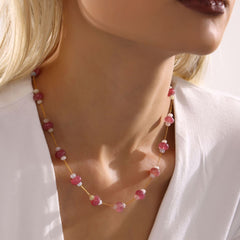 Natural Stone Beaded Necklace