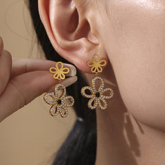 Cubic Zirconia Flower Necklace, Bracelet, Earrings or Ring