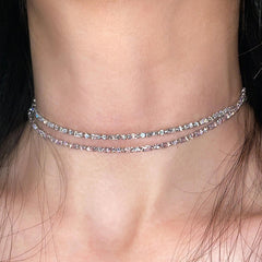 Nadine Minimalist Pavé Layered Necklace