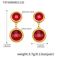 Round Stone Accent Bracelet or Earrings