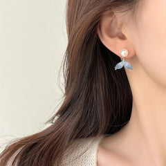 Daphne Pearl Crystal Drop Earrings