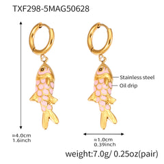 Color Enamel Fish Jewelry Designs