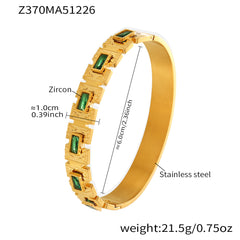 Faceted Accent and Cubic Zirconia Bangle Designs