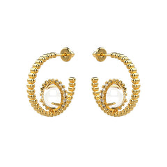 Camille Vintage-Inspired Crystal Stud Earrings