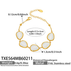 Color Cat-Eye Teardrop Jewelry