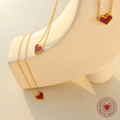 18K Gold-Plated Heart Pendant Necklace