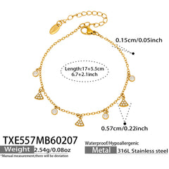 Cubic Zirconia Starburst Necklace & Bracelet