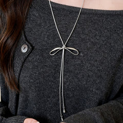 Nicolette Minimalist Bow Necklace