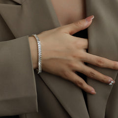 Clear Cubic Zirconia Tennis Bracelet