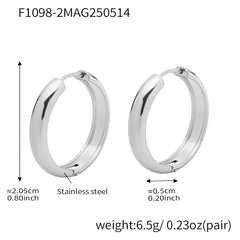 Polished Round Hoop Earring Collection
