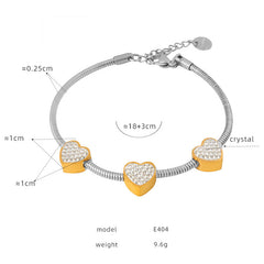 Beaded & Charm Stainless Steel Bracelets