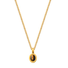 Tiger Eye Pendant & Natural Stone Beaded Necklaces