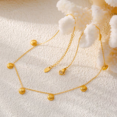 18K Gold-Plated Scallop Charm Necklace