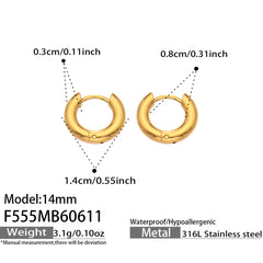 Polished Everyday Huggie Hoop Earrings
