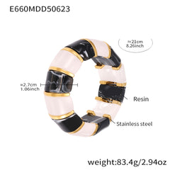 Color Resin Stretch Bracelet