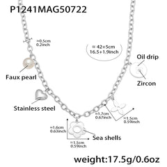 Freshwater Pearl & Mixed Charm Necklaces