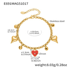 18K Gold-Plated Ocean Charm Bracelet Designs