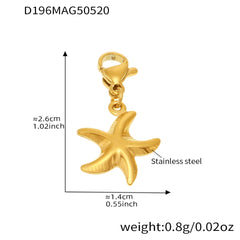 Gold-Tone Ocean Charm Bracelet or Pendant Pack
