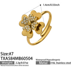 18K Gold-Plated Clover Necklace, Bracelet, Earrings or Ring