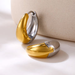 Polished Rounded Huggie Earrings