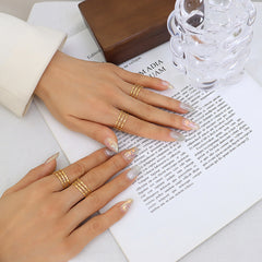 Layered Geometric Open Ring