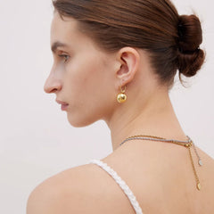 Nicolette Modern Hoop Earrings