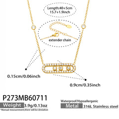 18K Gold-Plated Cubic Zirconia Pendant Necklace Designs