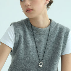 Camille Vintage-Inspired Geometric Pendant Necklace