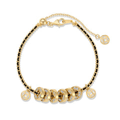 Marielle Textured Coin Cord Bracelet