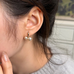 Daphne Vintage-Inspired Pearl Cherry Stud Earrings