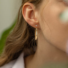Marielle Modern Hoop Earrings