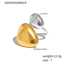 18K Gold-Plated Asymmetric Open Ring