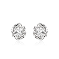 Marielle Organic Pavé Twisted Stud Earrings