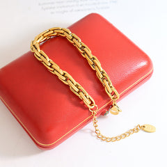 18K Gold-Plated Bold Link Bracelet