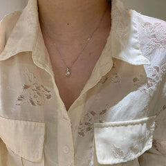 Nadine Vintage-Inspired Pavé Pendant Necklace