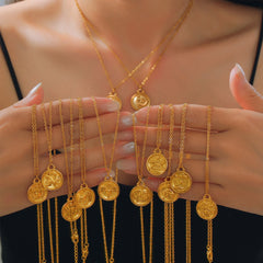 Zodiac Coin Pendant Necklace