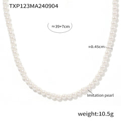 Bow Earrings or Pearl-Look Necklace