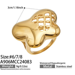 18K Gold-Plated Butterfly Ring Designs