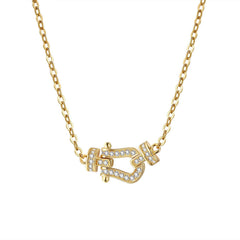 Nadine Pavé Horseshoe Hoop Earrings