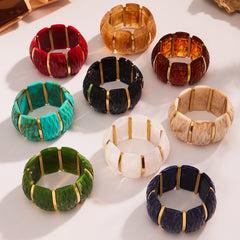 Textured Resin Stretch Bracelet