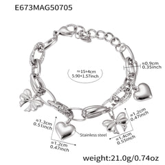 18K Gold-Plated Charm Bracelet and Pendant Designs