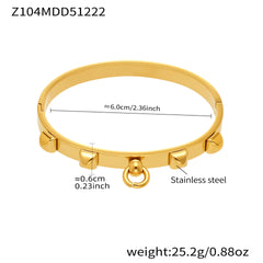 18K Gold-Plated Sculptural Open Cuff Bracelet