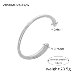 Minimal Stainless Steel Bangle Designs